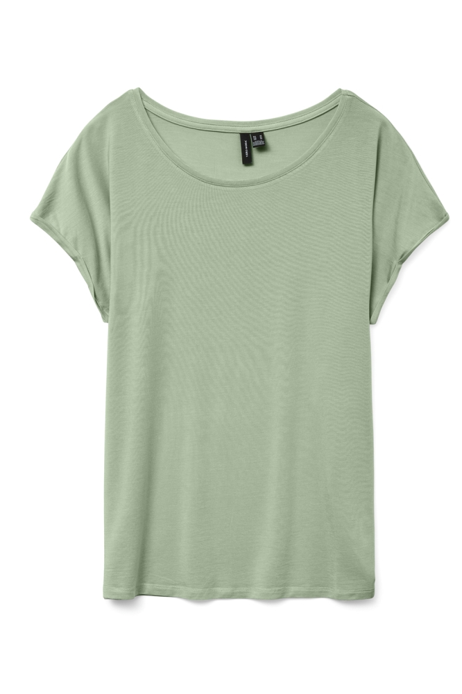 VMAVA PLAIN SS TOP JRS NOOS 10284468 Smoke Green